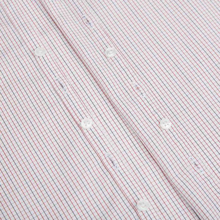 Red and navy Check Windsor Shirt Image 6