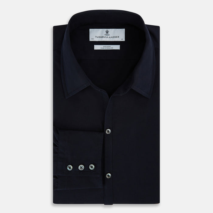 NAVY BLUE WINDSOR SHIRT Image 4