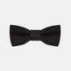 Black Batwing Satin Bow Tie