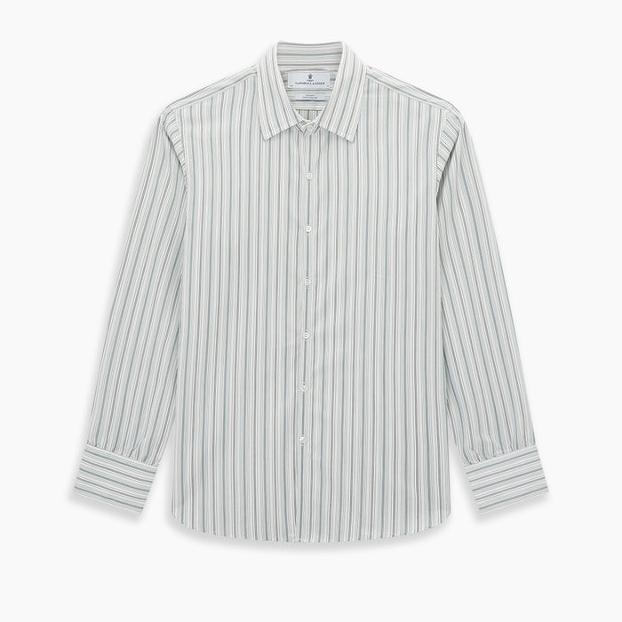 Forest Green Multi Stripe Westminster Shirt Image 8
