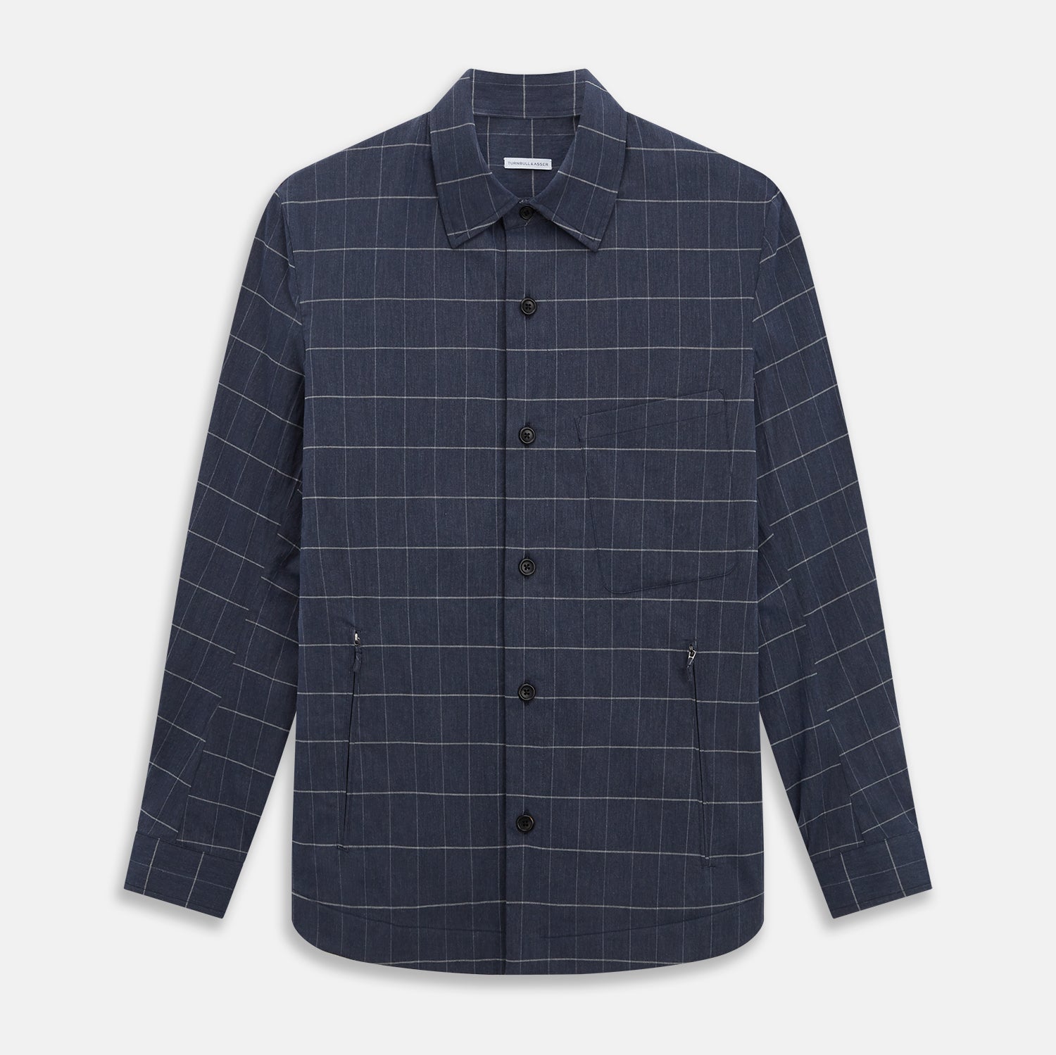 Royal Blue Check Hampstead Overshirt