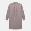 Burgundy Micro Check Winston Long Nightshirt