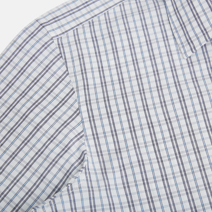 Navy and Blue Multi Tattersall Westminster Shirt Image 5