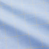 View 2 of product A Turnbull & Asser Yellow and Blue Prince of Wales Check Mayfair Shirt with white buttons and a classic collar, laid flat on a white background.