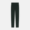 View 11 of product The Hunter Green Winston Trousers by Turnbull & Asser are crafted in high-twist cotton with straight legs, belt loops, button closure, and front zipper, shown against a plain light background.
