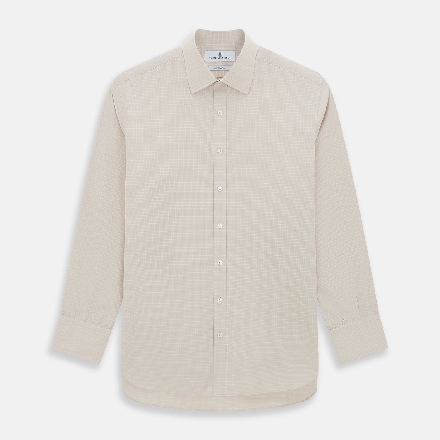 Pale Pink Fine Check Mayfair Shirt