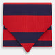Wide Red Stripe and Navy Silk Cravat