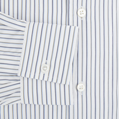 Brown Multi Stripe Quarzo Nightshirt Image 3