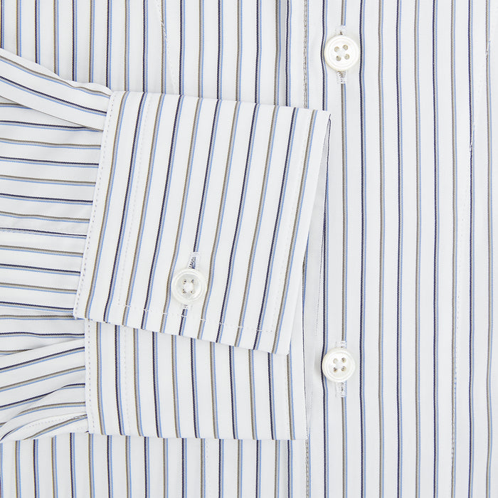 Brown Multi Stripe Quarzo Nightshirt Image 3