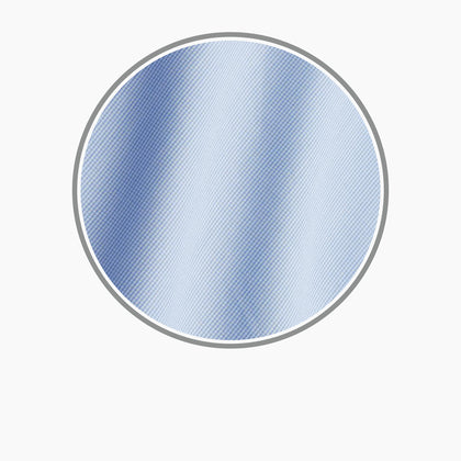 Mid Blue Micro-Check Cotton Fabric Image 2