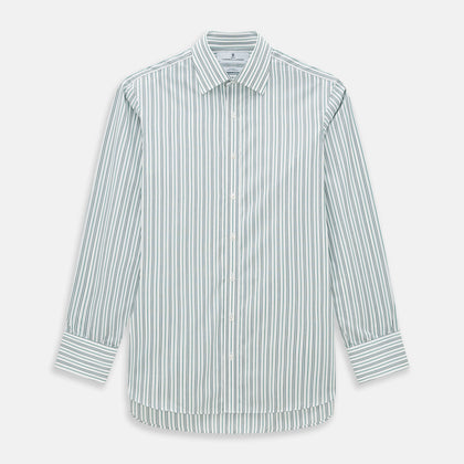 Forest Green Multi Stripe Mayfair Shirt