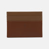 View 1 of product The Brown Leather Card Case by Turnbull & Asser is a minimalist brown and tan accessory crafted from premium bridle hide leather.