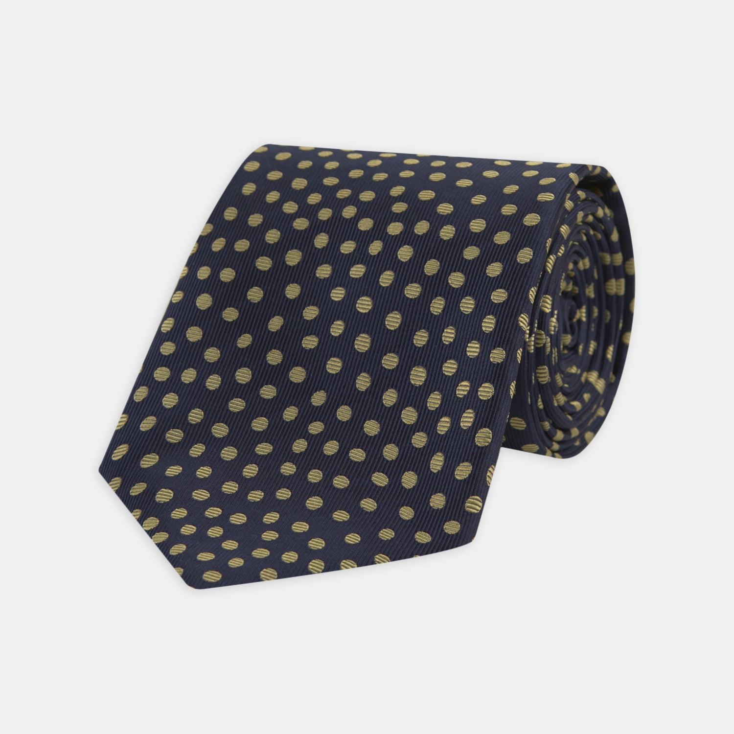 Image 1 of product Navy and Gold Paint Spot Silk Tie