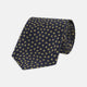 Navy and Gold Paint Spot Silk Tie