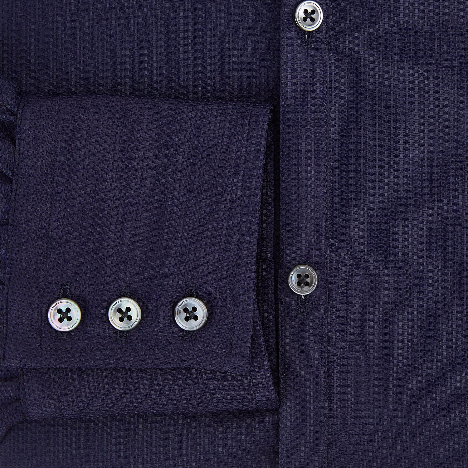 Navy Textured Windsor Shirt