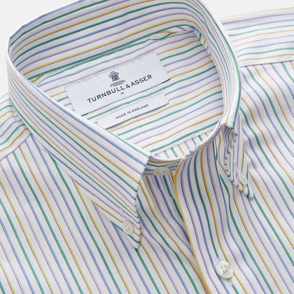 Yellow Multi Blazer Stripe Weekend Fit Suffolk Shirt Image 2