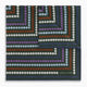 Forest Green Dots and Floral Tile Double-Sided Silk Pocket Square