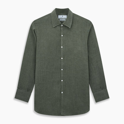 Sage Linen Westminster Shirt Image 8