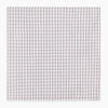 View 5 of product The Turnbull & Asser Hand Rolled Purple Graph Check Handkerchief features a white cloth with evenly spaced thin purple lines forming small squares, neatly laid flat against a white background.