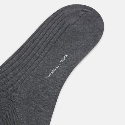 Steel Melange Mid-Length Socks Image 3