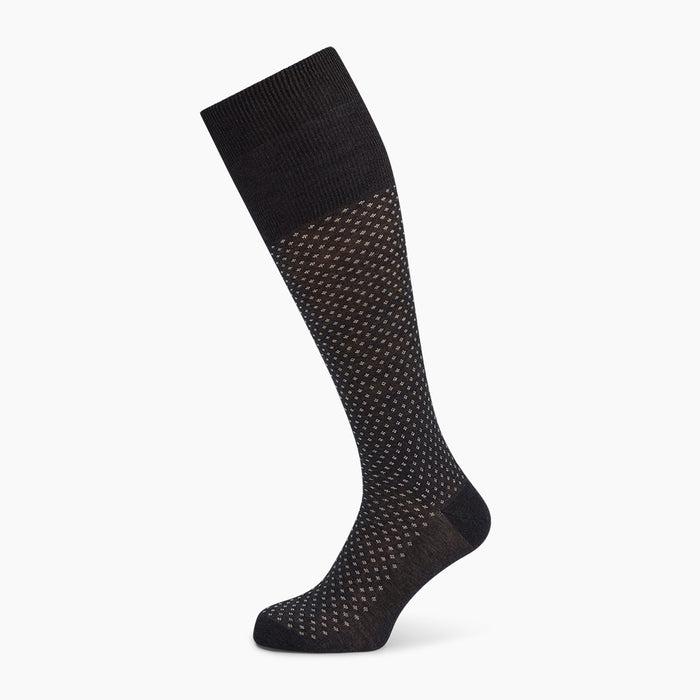 Grey Motif Long Socks Image 4