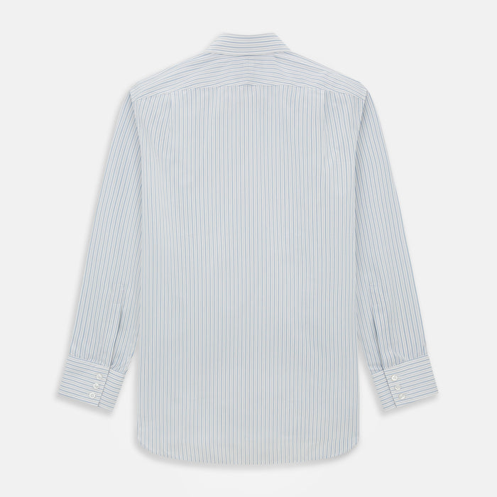Sky Blue Combination Stripe Mayfair Shirt Image 2