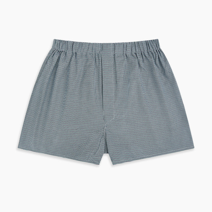 Green Houndstooth Godfrey Boxer Shorts Image 2