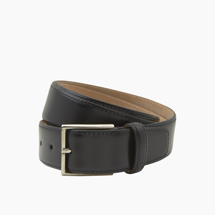 Black Nubuck Leather Evening Belt Image 2