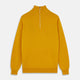 Gold Lennox Cashmere Half-Zip Jumper