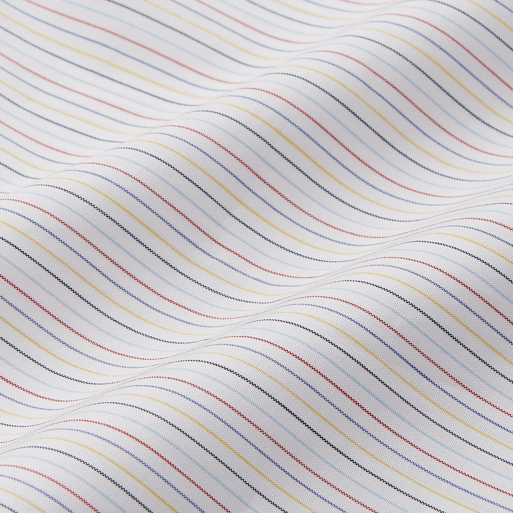 Red Multi Stripe Tailored Fit Shelton Shirt