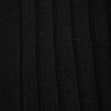 View 2 of product A single Brown Long Cotton Sock by Turnbull & Asser is shown on a neutral background, highlighting its knee-high length and ribbed design, crafted from premium Egyptian cotton.