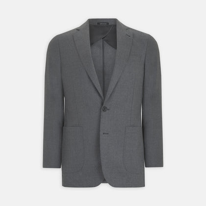 Grey Merino Wool Jacket