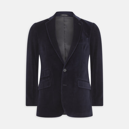 Navy Velvet Jacket