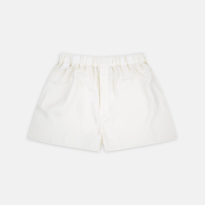Cream Silk Boxer Shorts