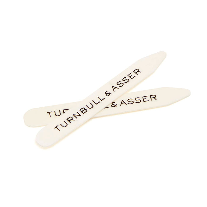 Bone Collar Stays in Black Leather Lined Red Suede Tray Image 1