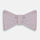 Pale Pink and White Square Silk Bow Tie
