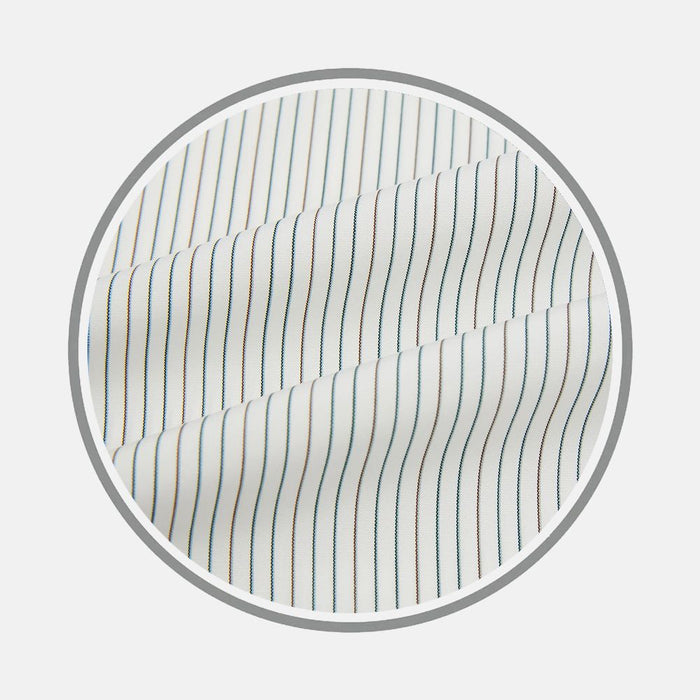 Green/Brown Ticking Stripe Fabric