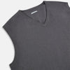 Slate Grey V-neck Cashmere Vest