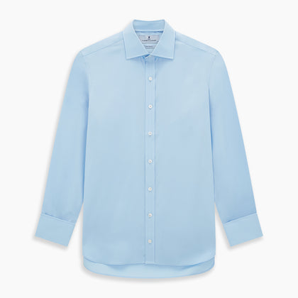 Dr. No Blue Cotton Shirt With Cocktail Cuff As Seen On James Bond Image 6