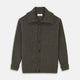 Green and Grey Cashmere Melange Lowry Cardigan