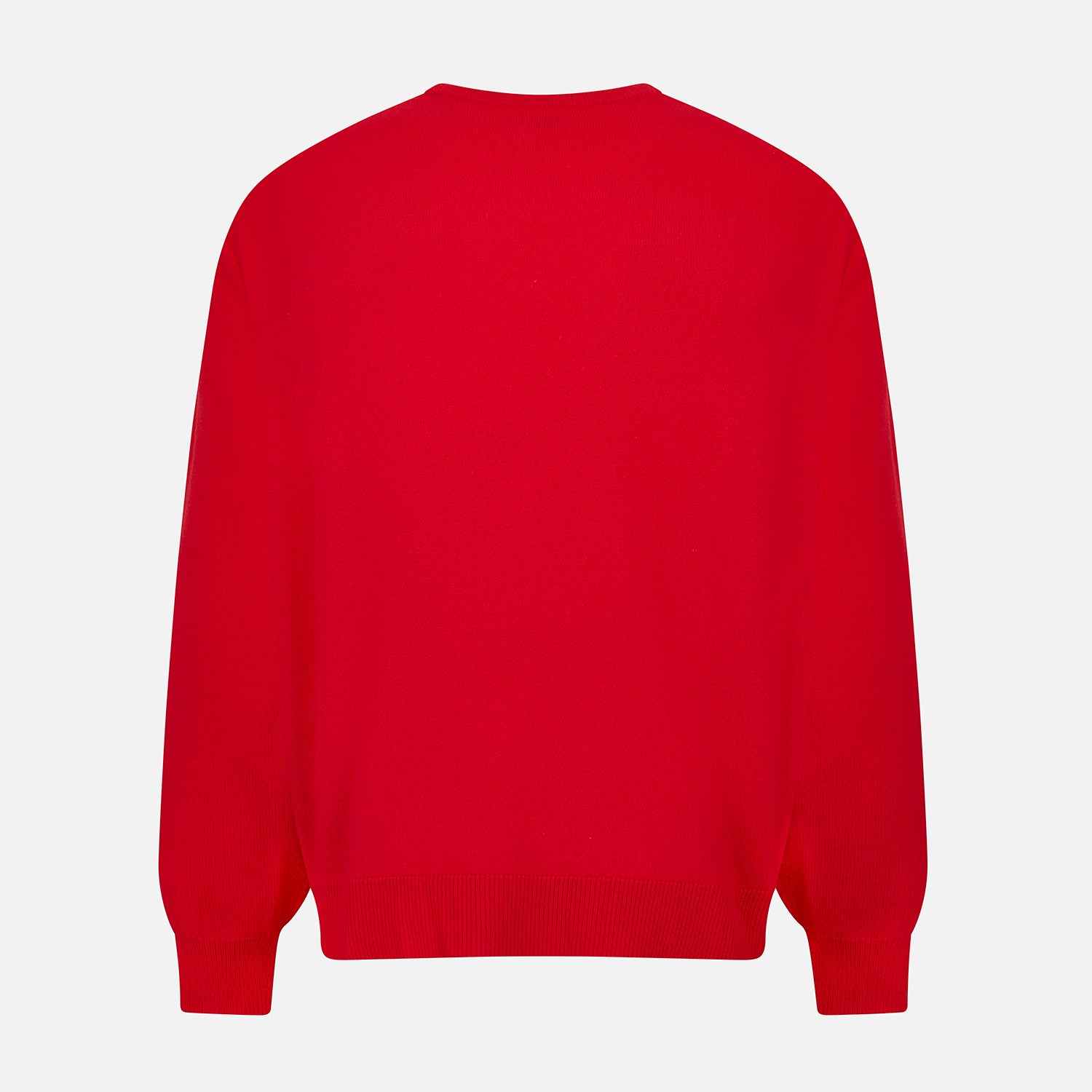 Red Cashmere Round Neck Jumper