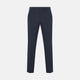 Navy Twill Wool Plain Trousers