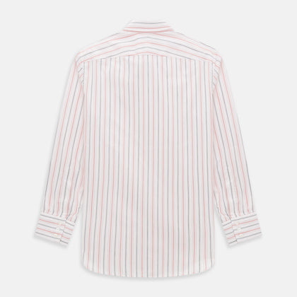 Red Multi Pencil Stripe Windsor Shirt Image 2