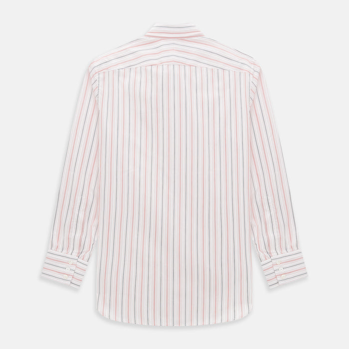 Red Multi Pencil Stripe Windsor Shirt Image 2