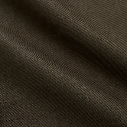 Khaki Green Linen Weekend Fit Langston Shirt Image 3