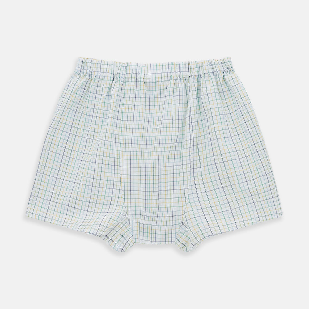 Multicoloured Check Godfrey Boxer Shorts