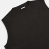 View 2 of product A dark brown cashmere round neck vest by Turnbull & Asser, sleeveless and displayed against a plain white background.