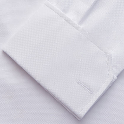 WHITE TAILORED FIT DRESS SHIRT Image 2