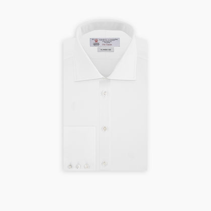 Two-Fold 120 White Shirt with Regent Collar and 3-Button Cuffs Image 2