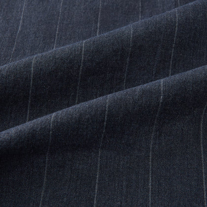 Navy Striped Edmund trousers Image 6